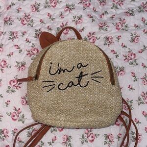 Straw Cat Design Backpack